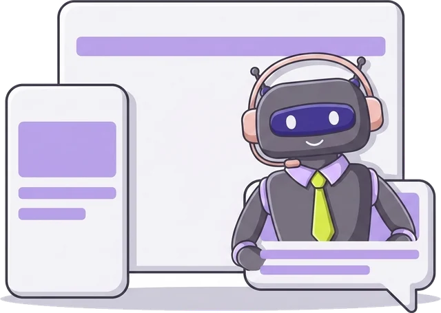 The same Chatleadr bot on a desktop site and on a phone
